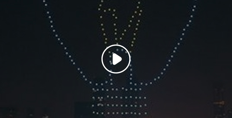 2020央视春晚《共同家园》天幕播出精彩视频-1500架