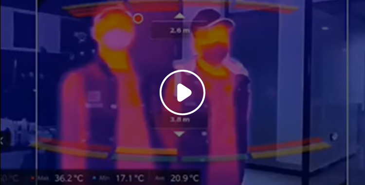 疫情期间，无人机测体温